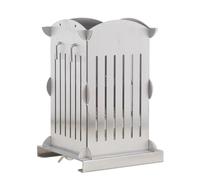 Máquina Fabricadora De Brochetas Cubo Acero Inoxidable con Cuchillo Y Palitos, Perfecta para Hacer Kebab Souvlaki Arrosticini Hechos A Mano Uso Profesional Y Hogar(49 Holes)