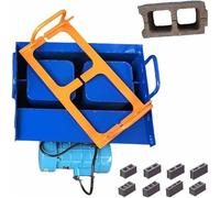 Máquina fabricar ladrillos arcilla,máquina fabricar bloques hormigón,moldes personalizables,presión máxima 23 kN,conformado rápido 45s,30 ladrillos/h,fabricación granjas,etc.