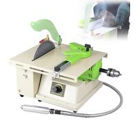 Máquina facetadora de gemas para pulir joyas, diámetro de corte de 180 mm, muela abrasiva de 70 mm, ángulos ajustables, bolsa de recogida de polvo y puerto de drenaje incluidos, ideal para entusiastas