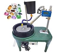 Máquina facetadora de gemas, pulidora de rocas de 8 pulgadas con velocidad ajustable de 2800 rpm, pulidora de joyas para equipos lapidarios y corte de gemas