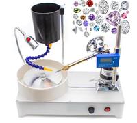 Máquina facetadora de piedras preciosas, 2800 RPM, pulidora de joyas de bricolaje de 120 W con pantalla digital, amoladora plana para cortar, grabar, perforar