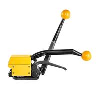 Máquina flejadora manual de acero sin costura, cortador engarzadora tensor manual 3 en 1, adecuado for tiras de acero con un ancho de 0,5-0,7 pulgadas