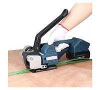 Máquina flejadora, Máquina flejadora automática, empaquetadora de correa PP PET, herramienta embalaje portátil, empacadora fusión en caliente(With One Battery)