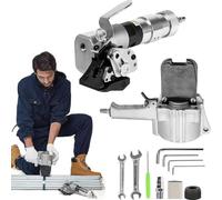 Máquina flejadora neumática de Acero, Tensor de Herramienta de Banda Dividida de Servicio Pesado y sellador de Corte, máquina de Embalaje portátil (19mm)