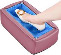 Máquina for cubrir zapatos, Dispensador automático de cubiertas for zapatos, Máquina for envolver zapatos for el hogar, oficina, supermercado, fábrica, hospital Silver/256 (Color : Purple)