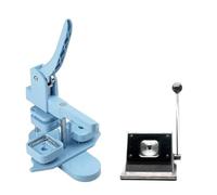 Máquina for fabricar imanes cuadrados de 50 x 50 cm, incluye máquina y cortador, además de 100 juegos de materiales. Imán de for refrigerador. De múltiples fines(Blue Set)