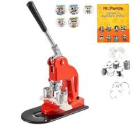 Máquina for fabricar insignias SucceBuy de 25/32/58/75 mm, incluye kit prensado con 400 piezas repuesto y herramienta for hacer botones circulares