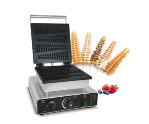 Máquina for hacer gofres 4 en 1: forma de árbol, superficie antiadherente, temperatura ajustable (50-300 °C), for uso en tiendas de té con leche, hogar, escuela y catering