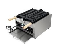 Máquina for hacer gofres mini waflera con forma de pez for mermeladas o helados con temperatura ajustable de 50 a 300 °C (122 a 572 °F)
