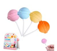 Máquina for hacer helados de piruleta de silicona, molde creativo for paletas de hielo en forma de piruleta, moldes for paletas caseras, molde for helado de piruleta(8 pcs)