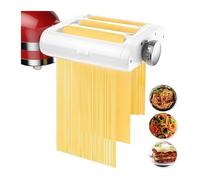 Máquina for hacer Pasta 3 en 1, Compatible con amasadoras con base KitchenAid, incluye rodillo for láminas de Pasta, cortador de espaguetis, cortador de fettuccine Ma