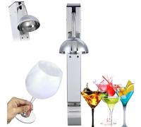 Máquina for hacer vasos de hielo de acero inoxidable, enfriador de vidrio de enfriamiento rápido de 6-8s,congelador for tazas y vasos,con iluminación LED de atmósfera