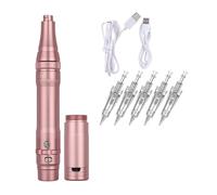 Máquina For Maquillaje Permanente Inalámbrica For Cejas, Miroblading, Delineador De Ojos, Microsombreado Labios, Profesional PMU, Pluma For Tatuaje, Kit Pistola FáCil De Usar(Rose Gold)