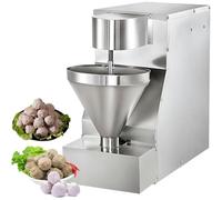 Máquina formadora de albóndigas comercial, acero inoxidable, tamaño ajustable, formación rápida, 60-300 albóndigas por minuto, fabricante multifuncional de albóndigas