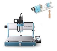 Máquina fresadora CNC Genmitsu 3030-PROVer Ultra + Kit de módulo giratorio de 4º eje