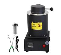 Máquina Fundición Metales Digital,Temperatura Ajustable 1150 ℃,For Joyería | Horno Eléctrico Fusión Oro, Con Crisol Grafito 1kg/2kg/3kg, For Chatarra Fundida, Plata, Oro, Cobre Y Aluminio(Black,1kg)