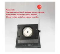 Máquina giratoria for prensar insignias de refrirador cuadradas de 50x50mm, máquina cortadora de papel con insignia de Metal, piezas de Material magnético de goma, 100 Uds.(50MM cutter only)