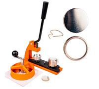 Maquina Hacer Chapas 25mm | Maquina Chapas con 250 Chapas | Maquina de Chapas con Cortador Circular | Intercambiable con 38mm + 45mm + 58mm + 77mm | Maquina Para Hacer Chapas | Maquina de Hacer Chapas