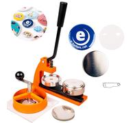 Maquina Hacer Chapas 58mm | Maquina Chapas con 500 Chapas | Maquina de Chapas con Cortador Circular | Intercambiable con 25mm + 38mm + 45mm + 77mm | Maquina Para Hacer Chapas | Maquina de Hacer Chapas