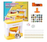 Maquina Hacer Chapas, Máquina de Insignias de 55 mm,Máquina para Hacer Insignias con 48 Piezas de Plástico y Cortadores Circulares, Máquina para Hacer Botones DIY para Fiestas y Regalos