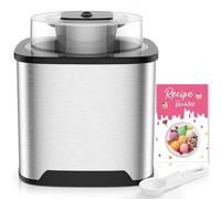 Maquina Hacer Helados 2L | Máquina para Hacer Helados Incluye Receta y Cuchara para Helado., Maquina Helados Soft, para Hacer Helados y Sorbetes.