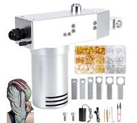 Máquina Hacer Rastas, Maquina para Hacer Rasta con 6 Cabezales para Hacer Tus propias Extensiones de Cabello Trenzado con rastas