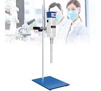 Máquina Homogeneizadora Dispersión Con 2 Cabezales Trabajo, Homogeneizador Emulsificación Por Cizallamiento Alta Velocidad Digital Para Laboratorio, Rango De Velocidad: 300-23000 R/Min 12G+18G