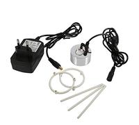 Maquina Humo Halloween + Akozon Humidificador De Atomizador De Estanque, Fuente De Vaporizador Ultrasónico De Vaporizador 24 V con Adaptador (EU Plug)