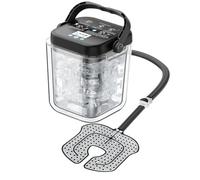 Máquina inalámbrica de terapia de frío para recuperación de rodilla postoperatoria, máquina de terapia de hielo programable de 6,2 L, diseño a prueba de fugas y recargable de 4,5 horas, reduce la