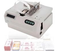 Máquina inteligente para agrupar billetes,herramienta para flejar billetes,empaquetadora de dinero para banco, máquina automática de encuadernación cruzada pequeña con 20 rollos de cinta de papel