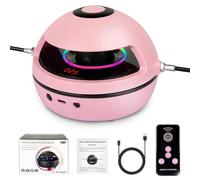 Máquina Inteligente para Saltar la Cuerda, Máquina Automática de la Cuerda, conteo automático, Ajustable 1-10 Nivel de Velocidad, Cuerda de Saltar Recargable con Control Remoto para niños