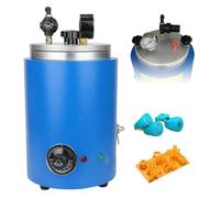 Máquina inyectora de cera para joyas, tanque de 2,5 L, fundición al vacío de 450 W, control digital de temperatura y medidor de presión para moldeo por inyección de cera de precisión