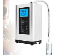 Máquina ionizadora de agua alcalina,Purificador Agua Ph 3.5-10.5 Máquina Agua ácido Alcalino,hasta +400 a -500 Mv Orp,8000 L por Filtro,Limpieza Automática,Voz Inteligente(Silver)