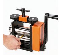 Máquina Laminadora de Joyas, Rodillo Manual de Mano para Láminas de Metal y Tiras de Pulsera con Grosor Ajustable para Plata, Cobre y Elaboración de Joyas DIY