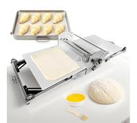 Máquina laminadora de masa eléctrica plegable con tablero laminador, laminadora de masa eléctrica de acero inoxidable, máquina enrolladora con espesor ajustable