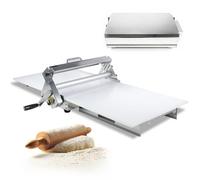 Máquina laminadora de masa, laminadora manual de acero inoxidable para uso doméstico, grosor ajustable para corteza de dulce y masa de pizza