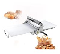 Máquina laminadora de masa, manivela, grosor ajustable, acero inoxidable con tabla laminadora, rodillo plegable manual para hojaldre