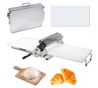 Máquina laminadora de masa manual, acero inoxidable con grosor ajustable para una preparación perfecta de pizza, corteza de dulce y masa de pastelería