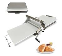Máquina laminadora de masa manual con grosor ajustable para hornear croissant, pizza y hojaldre en casa