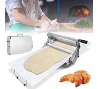 Máquina laminadora de masa, manual de manivela, grosor ajustable para hacer pastelería comercial, ideal para panaderías y servicios de alimentos