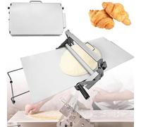 Máquina laminadora de masa manual, laminadora de masa plegable con grosor ajustable, diseño que ahorra espacio para panadería casera y masa de pizza