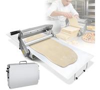 Máquina laminadora de masa manual, plegable, laminadora de acero inoxidable para hornear croissant, pastelería, pasta