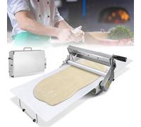 Máquina laminadora de masa para panadería y pizza, rodillo de repostería plegable manual de acero inoxidable con grosor ajustable 0,5-17,5 mm/0,5-27 mm