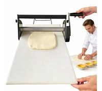 Máquina laminadora de masa plegable con grosor ajustable, compacta para uso doméstico y comercial
