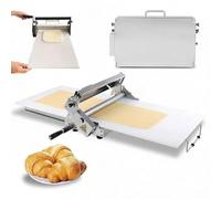 Máquina Laminadora De Masa Plegable, Laminador Manual De Masa De Croissant Con Grosor Ajustable, Rodillo De Masa De Acero Inoxidable Y Laminadora De Pastelería Para Panaderías Caseras Y 103*580*250mm