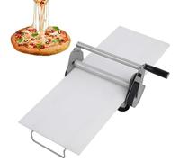 Máquina laminadora de masa plegable manual, de acero inoxidable, con grosor ajustable para panadería, pizza, croissant, ideal para uso comercial y doméstico