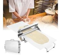 Máquina laminadora de masa, plegable manual, grosor ajustable de 0,5 a 27 mm, para uso comercial y doméstico, rodillo de repostería de acero inoxidable para panadería, pizza, croissant