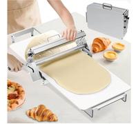 Máquina laminadora de masa, plegable, manual, grosor ajustable para panadería, pizza, croissant, tabla grande de 30 x 60 cm, 40 x 90 cm