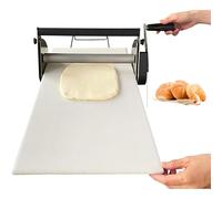 Máquina laminadora de masa - Rodillo de masa manual de 16 pulgadas de ancho para croissant, pastelería, hojaldre y masa de pizza