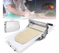 Máquina laminadora de masa - Rodillo de repostería ajustable de acero inoxidable para panadería y pizza con ajuste de grosor de 0,5 a 17,5 mm
